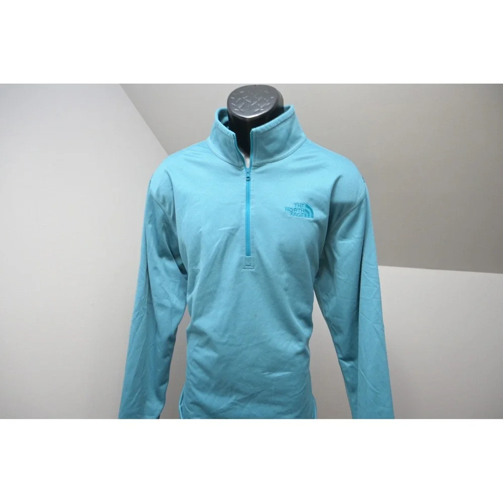 The North Face Quarter Zip Pullover Mens XL Turquoise‎ Lightweight Active